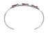 Sterling Silver Coral Zuni Heart Inlay Baby Cuff Bracelet JX130697